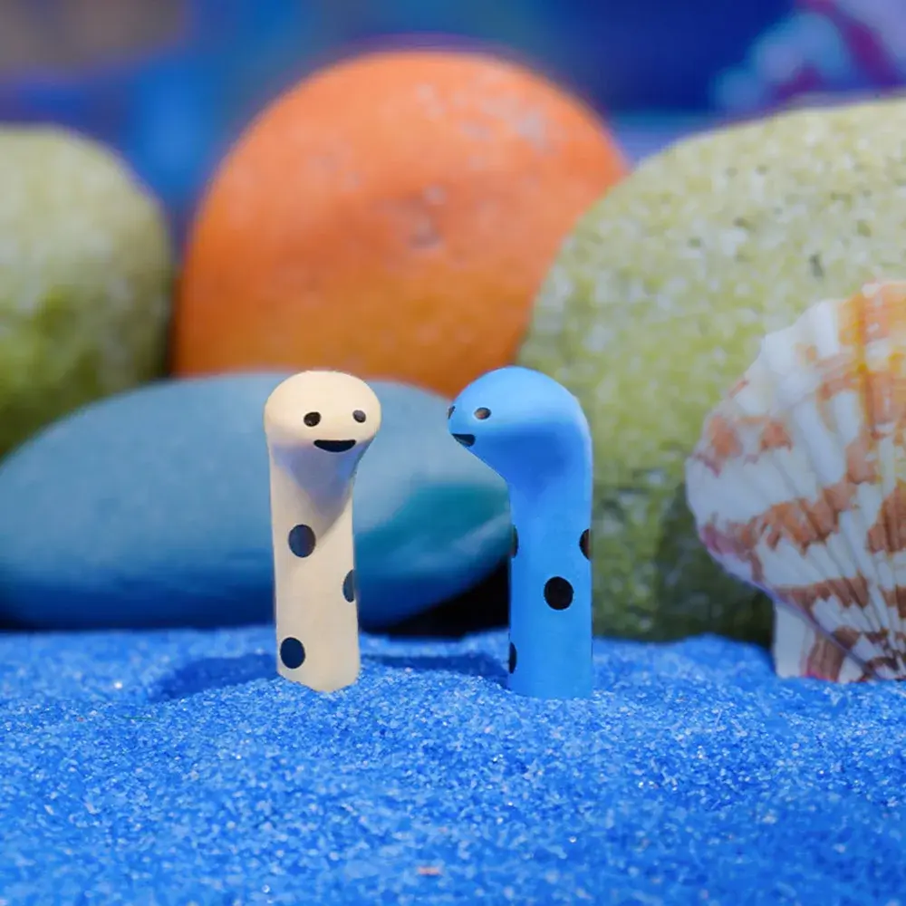 Cute Cartoon Moray Eel Aquarium Decoration Creative Fish Tank Ornaments Home Landscaping Ornament Aquarium Decor Accessories