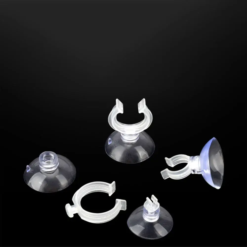 10pcs 4mm-20mm Aquarium Suction Cup Clip Fish Tank Oxygen Pump Hose Fixation Suckers Air Tube Fixing Clip Aquarium Accessories