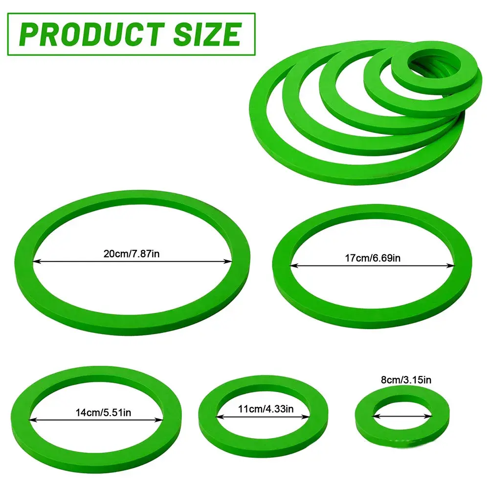 5pcs Aquarium Floating Plant Rings Fish Tank Fish Feeding Rings Floating Grass Blocking Rings Pond Aquarium Accessories