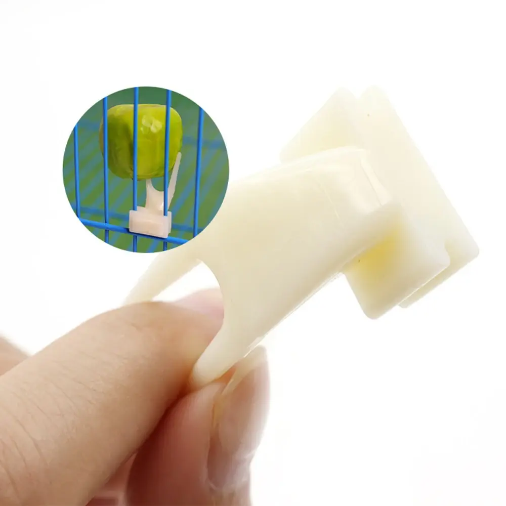 5pcs Durable Plastic Bird Fruit Forks - Hanging Parrot Food Holder for Cage Outdoor Window Feeder Birdcage Accessories
