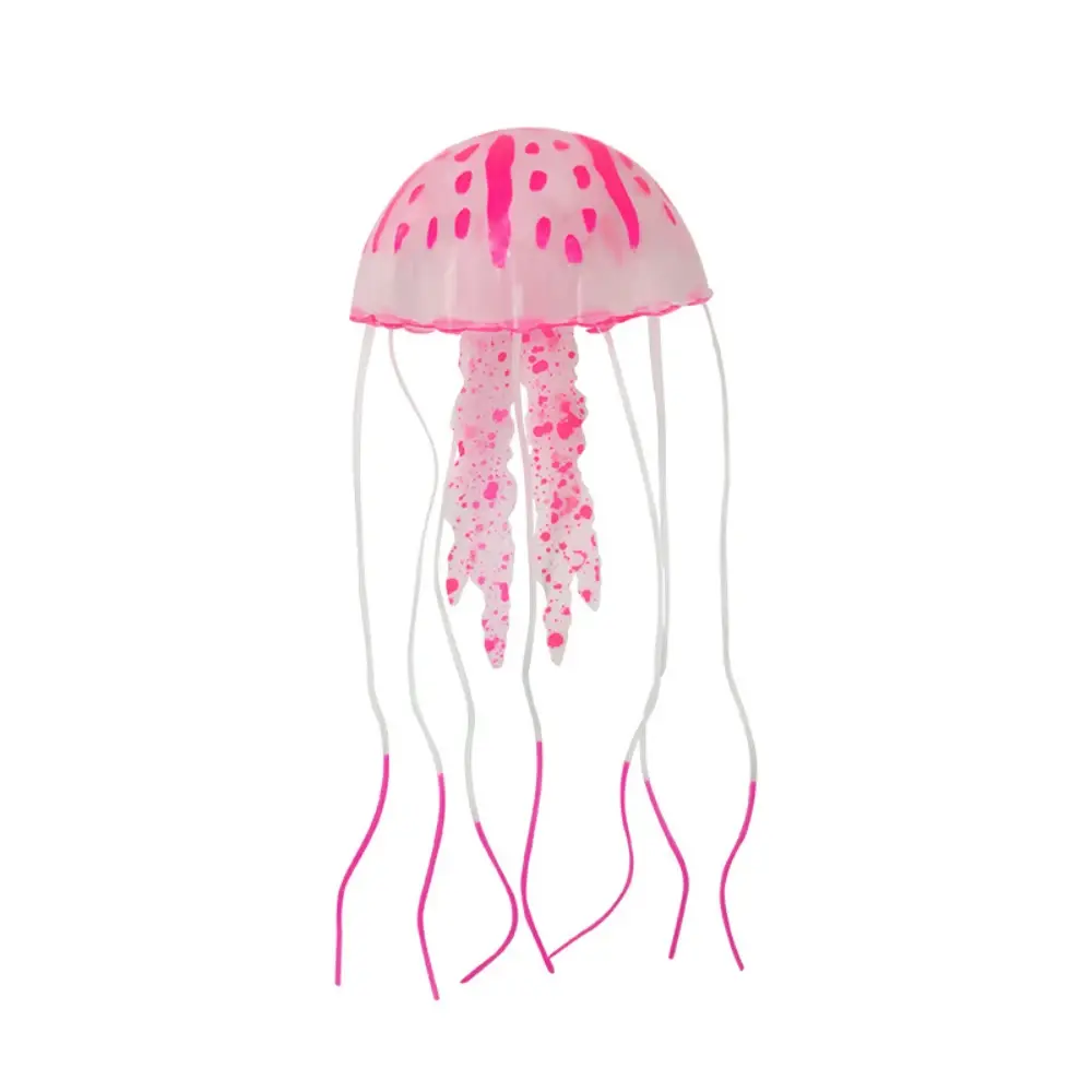 Aquarium Artificial Swim Luminous Jellyfish Decoration Fish Tank Silicone Luminous Jellyfish Ornament Aquarium Landscape Decor
