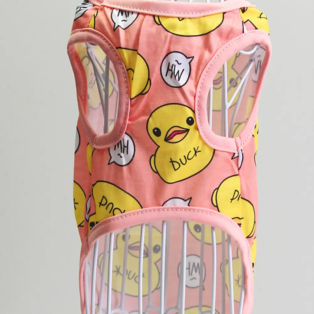 Cartoon Soft Cotton Pet Apparel - All-Season Pajamas & Outfits for Small Dogs & Cats