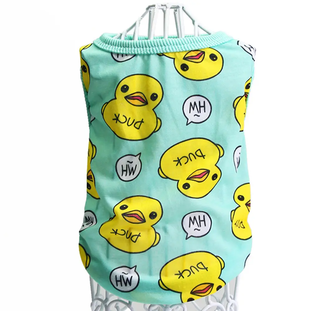Cartoon Soft Cotton Pet Apparel - All-Season Pajamas & Outfits for Small Dogs & Cats
