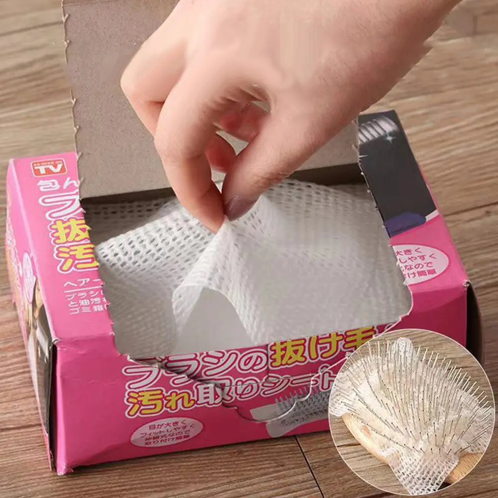 Japanese Airbag Comb Cleaning Sheet & Comb Cleaning Net Pet Comb Protection Paper for Effective Grooming Maintenance