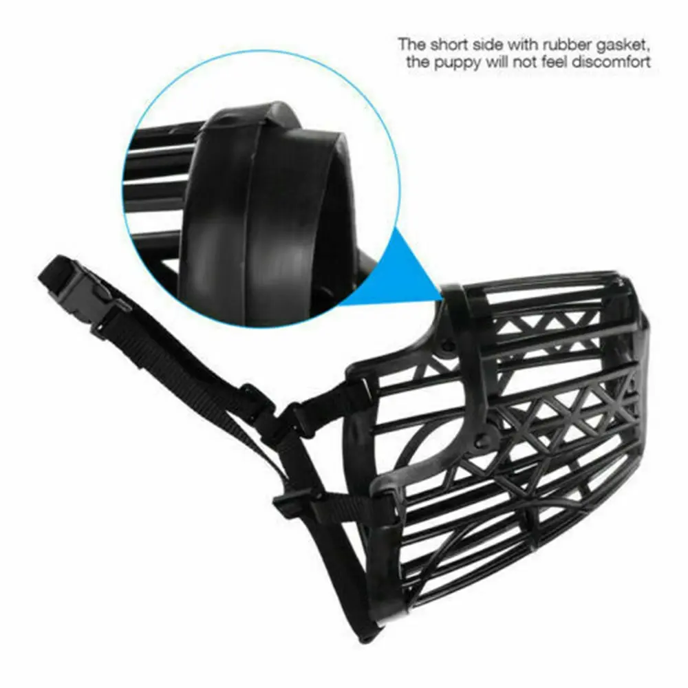 Breathable Soft Comfy Dogs Mouth Muzzle Mask Stop Biting Barking Chewing for Training and Safety for Small Medium Dogs