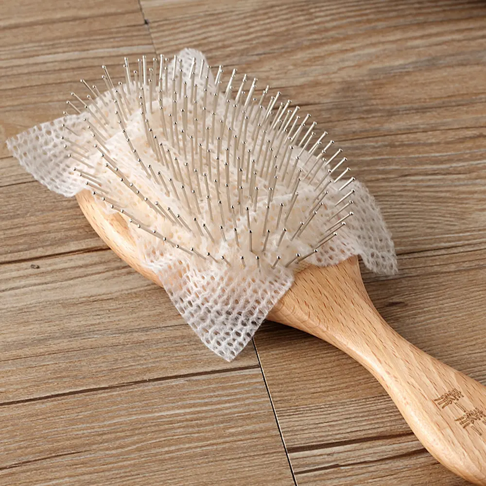Japanese Airbag Comb Cleaning Sheet & Comb Cleaning Net Pet Comb Protection Paper for Effective Grooming Maintenance