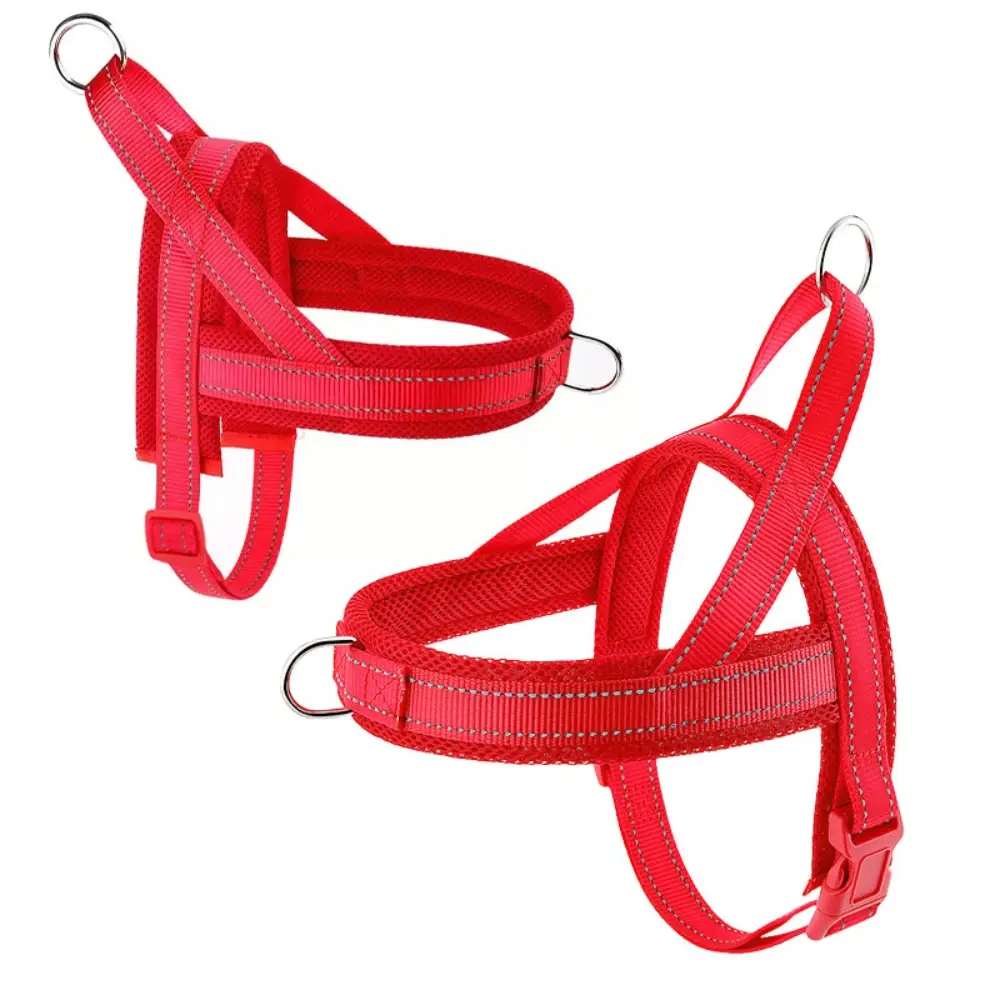 Soft Nylon Adjustable Dog Harnesses Pet Training Harnesses No Pull Dog Harness Vests for Small Medium Dog Bulldog Pet supplies