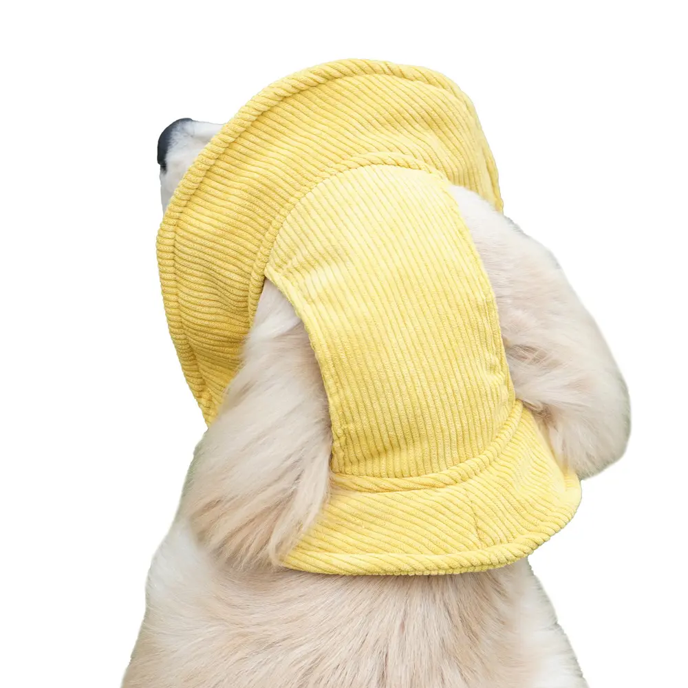 With Ear Holes Pet Sun Hat Adjustable Cap Summer Sport Hat Breathable Corduroy Outdoor Cosplay Pet Accessories for Dogs Cats