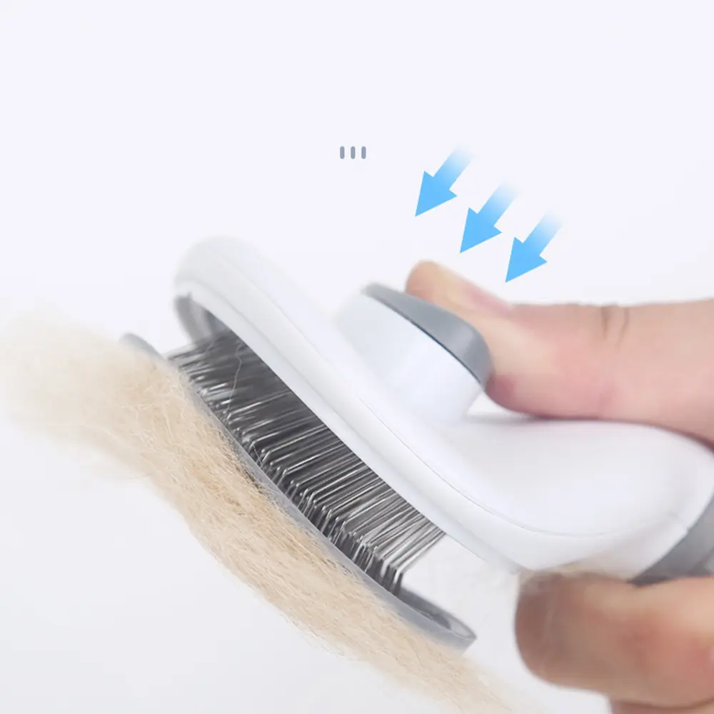 Self Cleaning Pet Hair Remover Brush Pet Dog Brush Cat Comb For Dogs Cats Grooming Tools Pets Dematting Comb Dogs Accessories