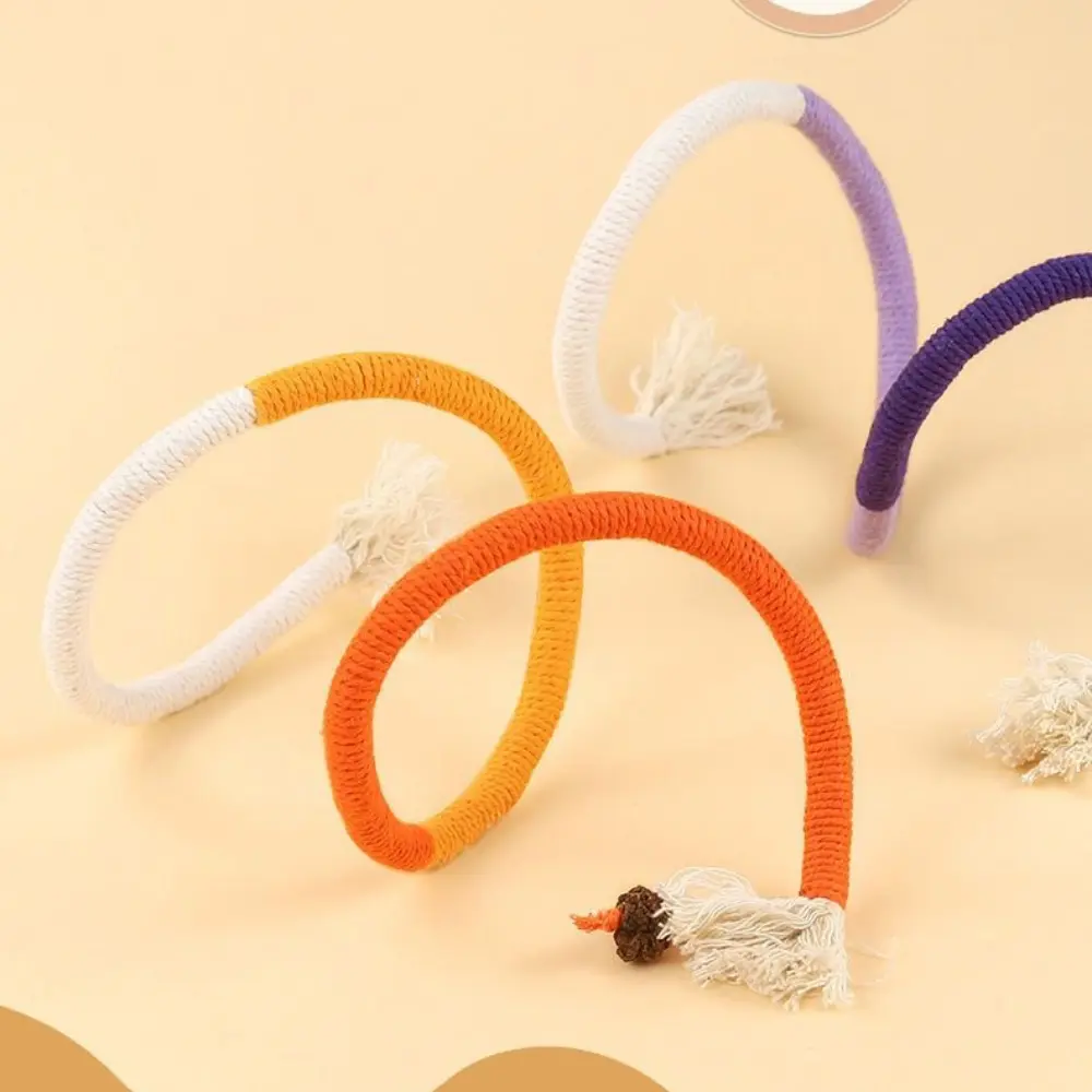 Cat Cotton Rope Interactive Molar Cat Toys Cat Chew Toys Pet Clean Mouth Kitten Play Toy Pet Supplies Accessories