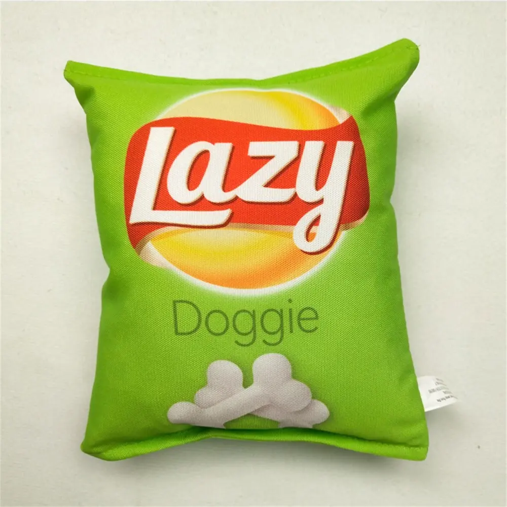 Bite-Resistant Funny Crisps Dog Plush Toys Cleaning Teeth Oral Cavity Puppy Chew Molars Washable Doll Pet Accessories