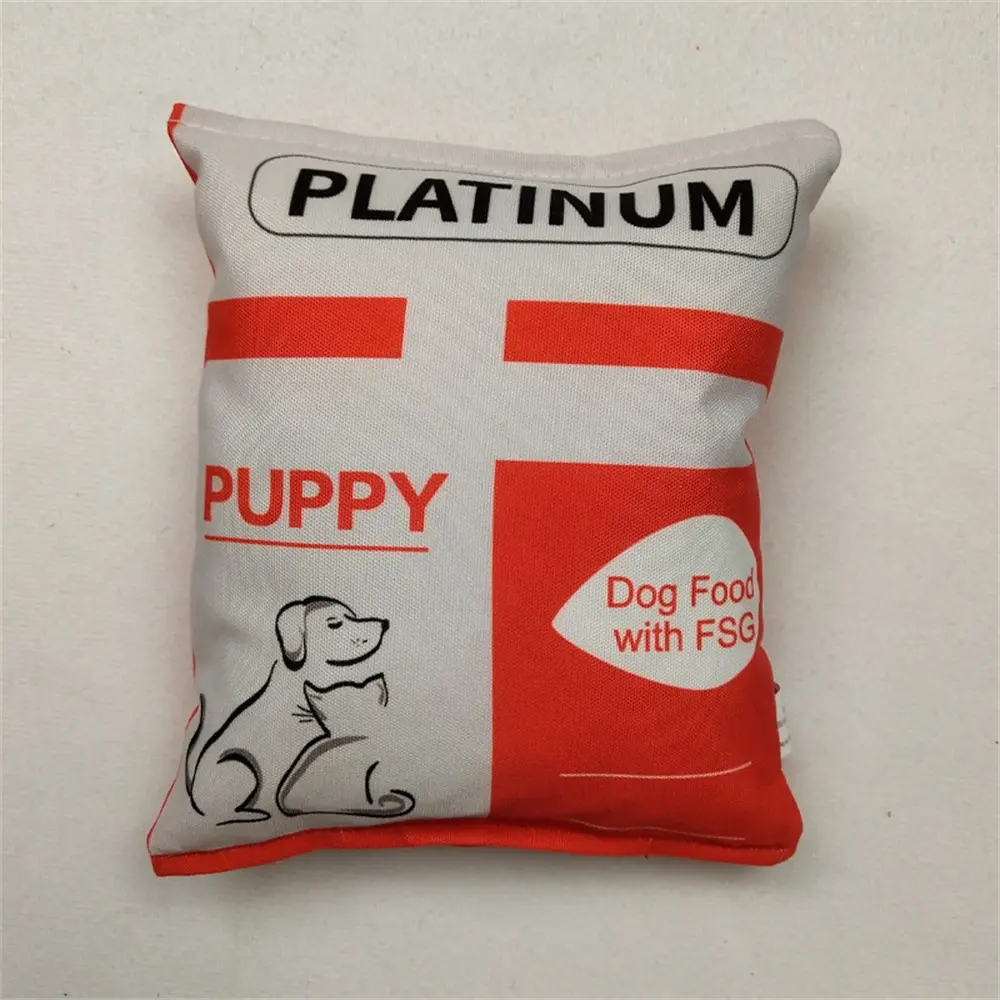Bite-Resistant Funny Crisps Dog Plush Toys Cleaning Teeth Oral Cavity Puppy Chew Molars Washable Doll Pet Accessories