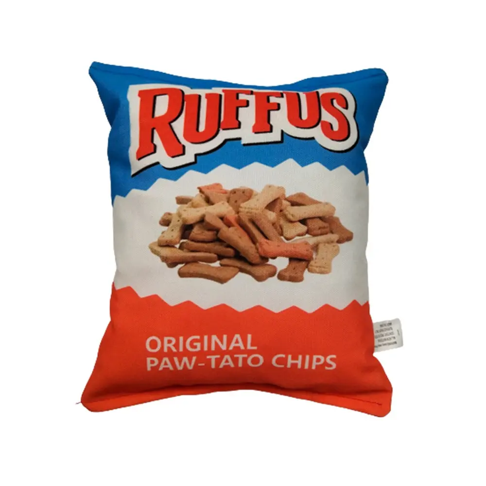 Bite-Resistant Funny Crisps Dog Plush Toys Cleaning Teeth Oral Cavity Puppy Chew Molars Washable Doll Pet Accessories