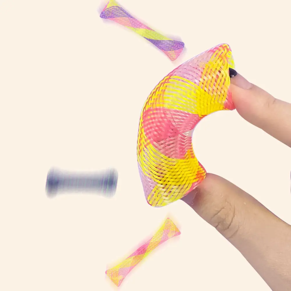 3pcs Cat Spring Toy Interactive Funny Jumping Catcting Toy Colorful Pet Telescopic Tube Flexible Spiral Spring Cat Chewing Toy