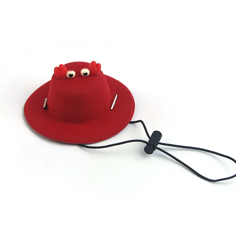 Cute Funny Pet Hat Cute Cartoon Animal Adjustable Dog Hat Summer Sun Hat for Small Dogs Cats Photo Props Pet Supplies