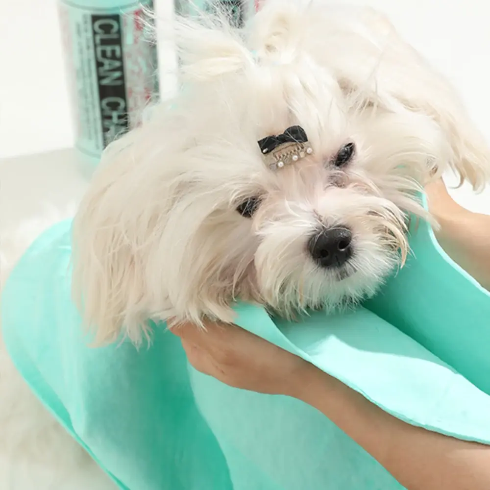 Dog Cat Soft PVA Absorbent Bath Towel Pet Quick Drying Towels Pet Bathrobe Convenient Cleaning Towel Pet Supplies