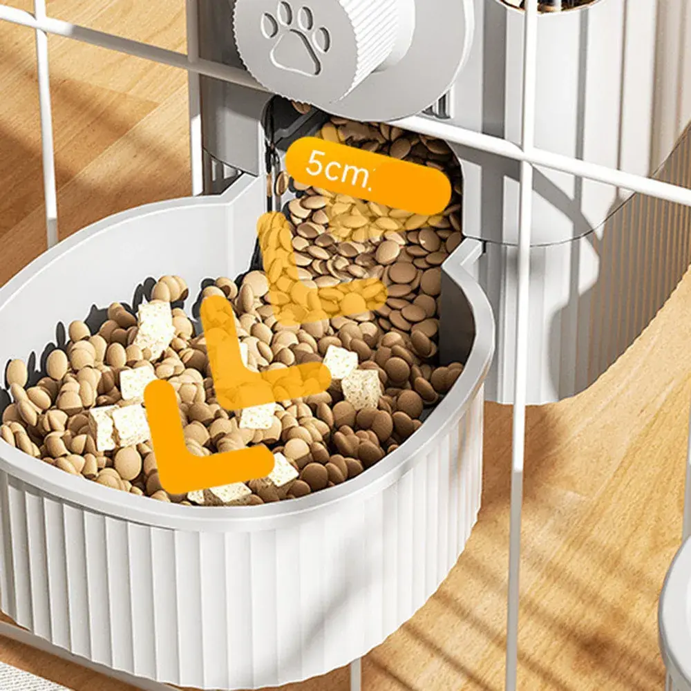 Pet Hanging Automatic Food Feeder Water Dispenser Gravity Dog Cat Cage Hanging Feeder Waterer Set Dog Cat Feeding Bowl