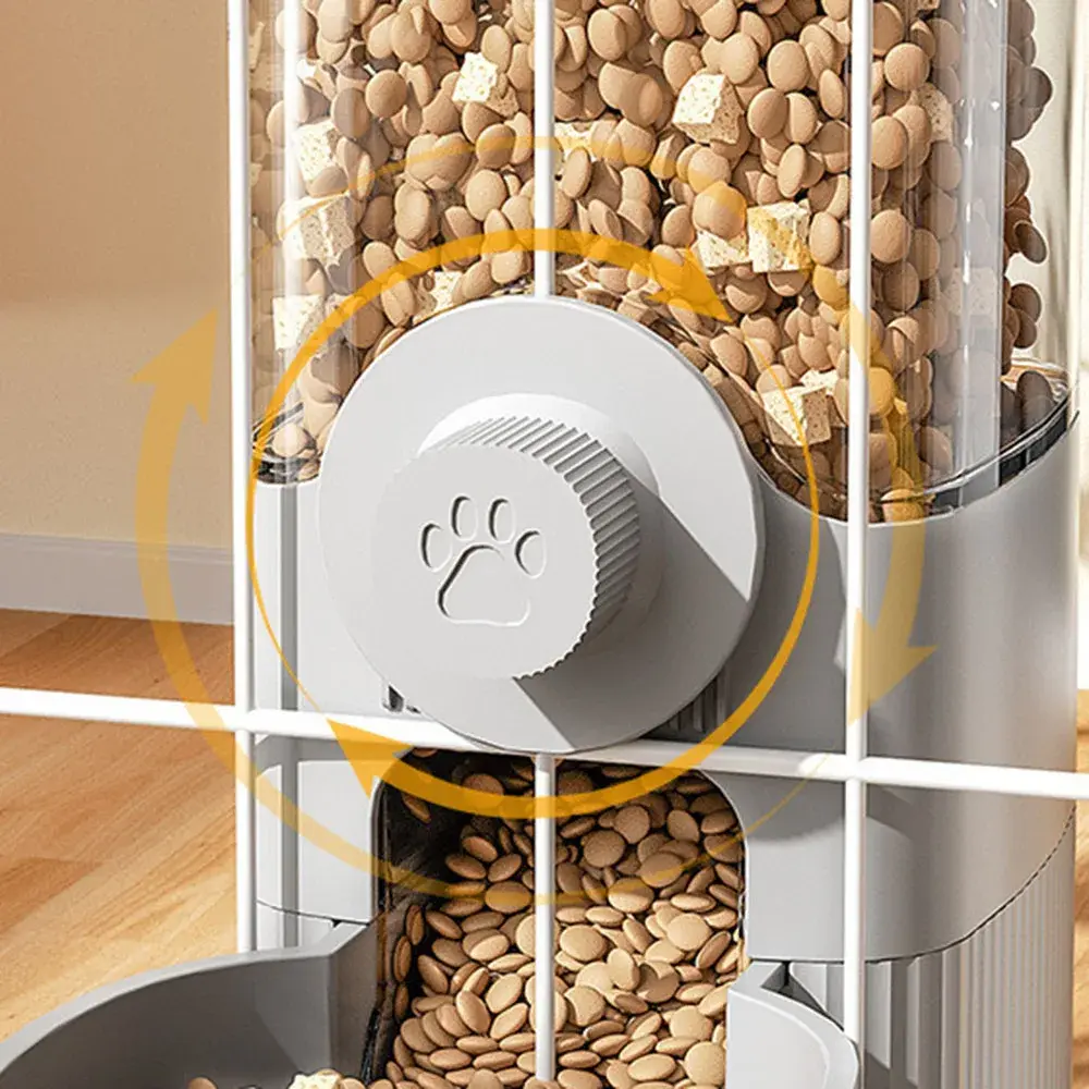 Pet Hanging Automatic Food Feeder Water Dispenser Gravity Dog Cat Cage Hanging Feeder Waterer Set Dog Cat Feeding Bowl
