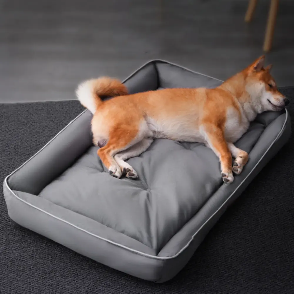 Dog Sofa Soft Square Pet Bed for Small Large Dogs Cats Thickened Waterproof Bite-resistant Dog Bed Pet House Sofa