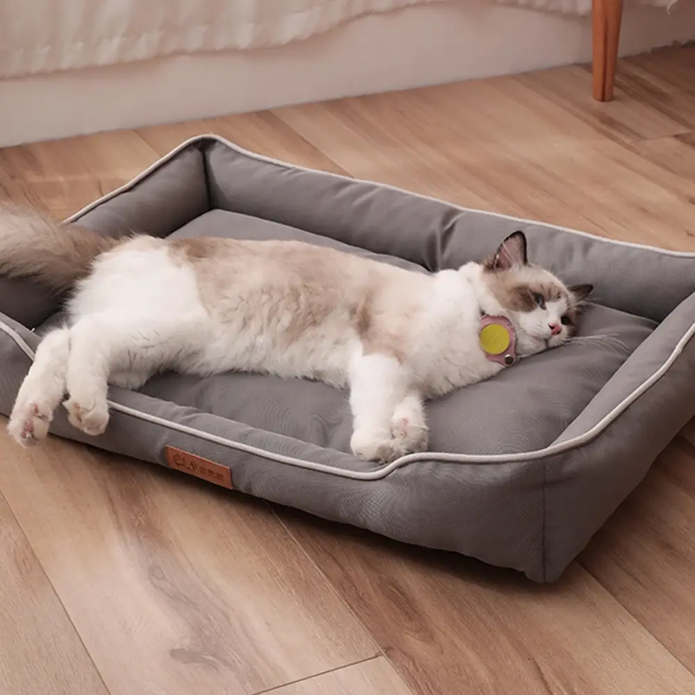 Dog Sofa Soft Square Pet Bed for Small Large Dogs Cats Thickened Waterproof Bite-resistant Dog Bed Pet House Sofa
