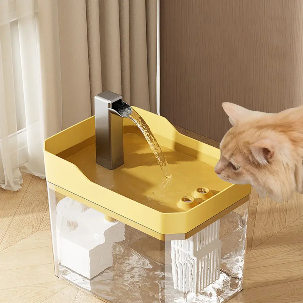 Cat Automatic Water Dispenser with Pump USB Large Capacity Cat Water Fountain Automatic Cyclic Filtering Silent Cat Water Bowl