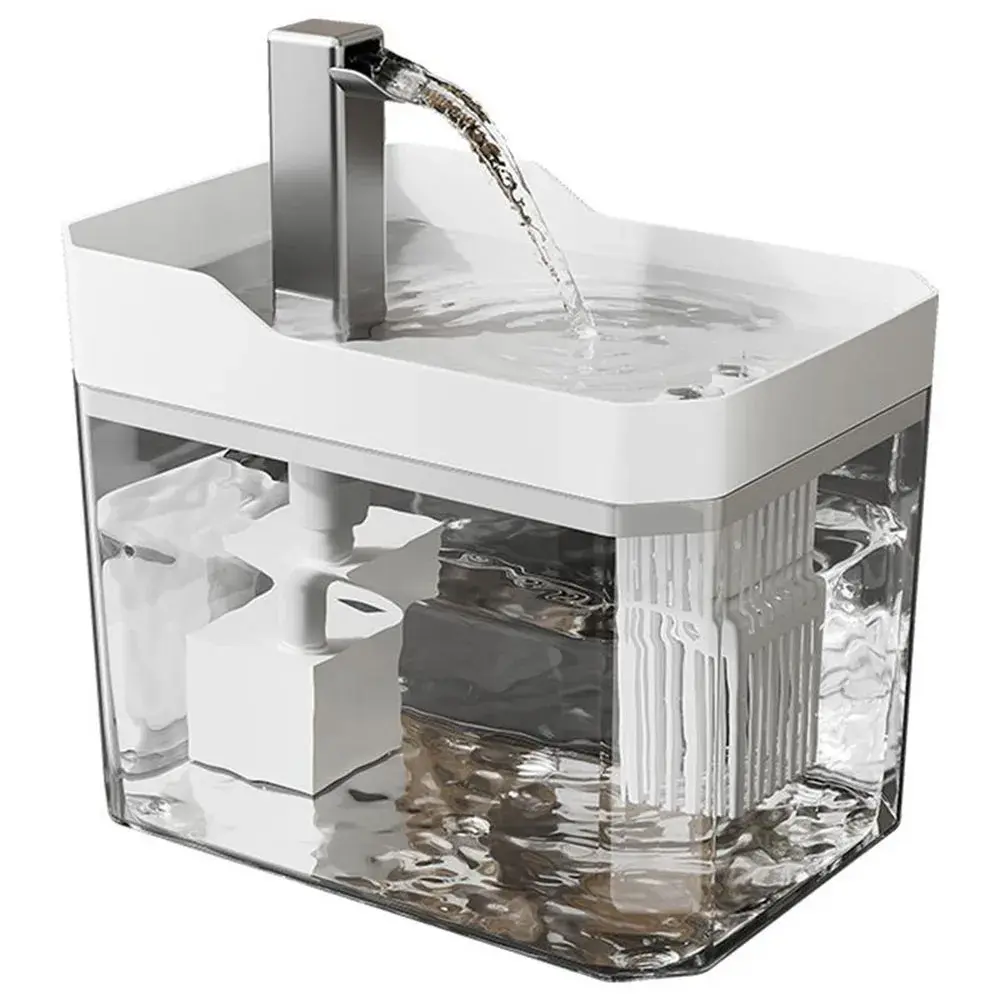 Cat Automatic Water Dispenser with Pump USB Large Capacity Cat Water Fountain Automatic Cyclic Filtering Silent Cat Water Bowl