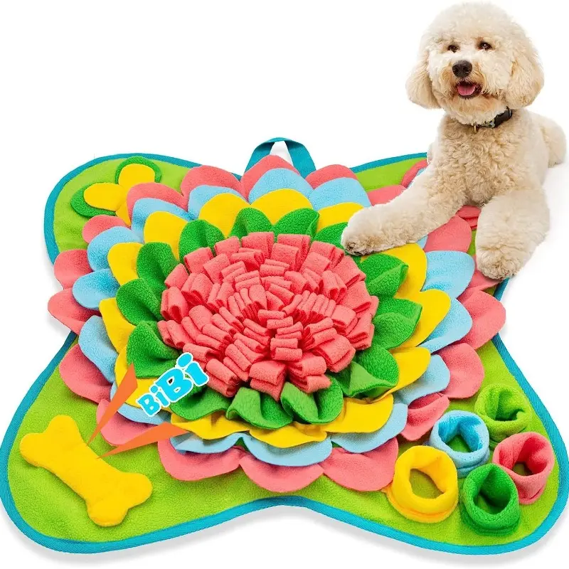 Pet Sniffing Training Mat Slow Food Mat Dogs Cats Educational Stress Relief Bite Resistant  Pets Eco-friendly Training Blanket