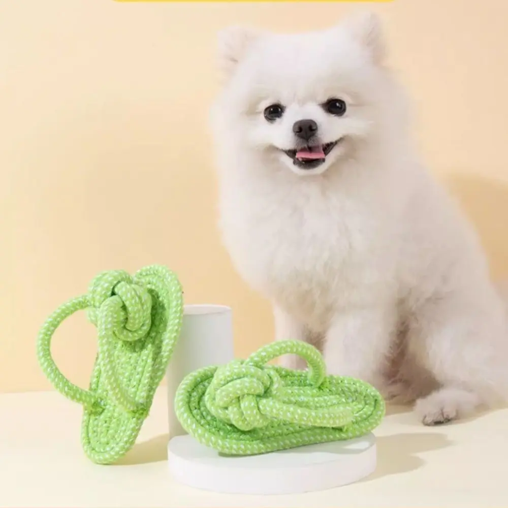 Cotton Slipper Rope Dog Chewing Toy for Large & Small Dogs Teeth Training Molar Interactive Pet Accessories