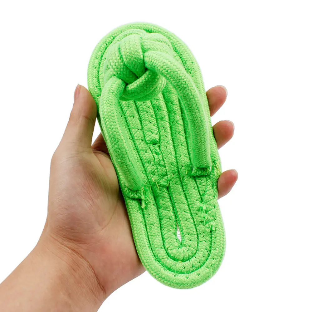 Cotton Slipper Rope Dog Chewing Toy for Large & Small Dogs Teeth Training Molar Interactive Pet Accessories
