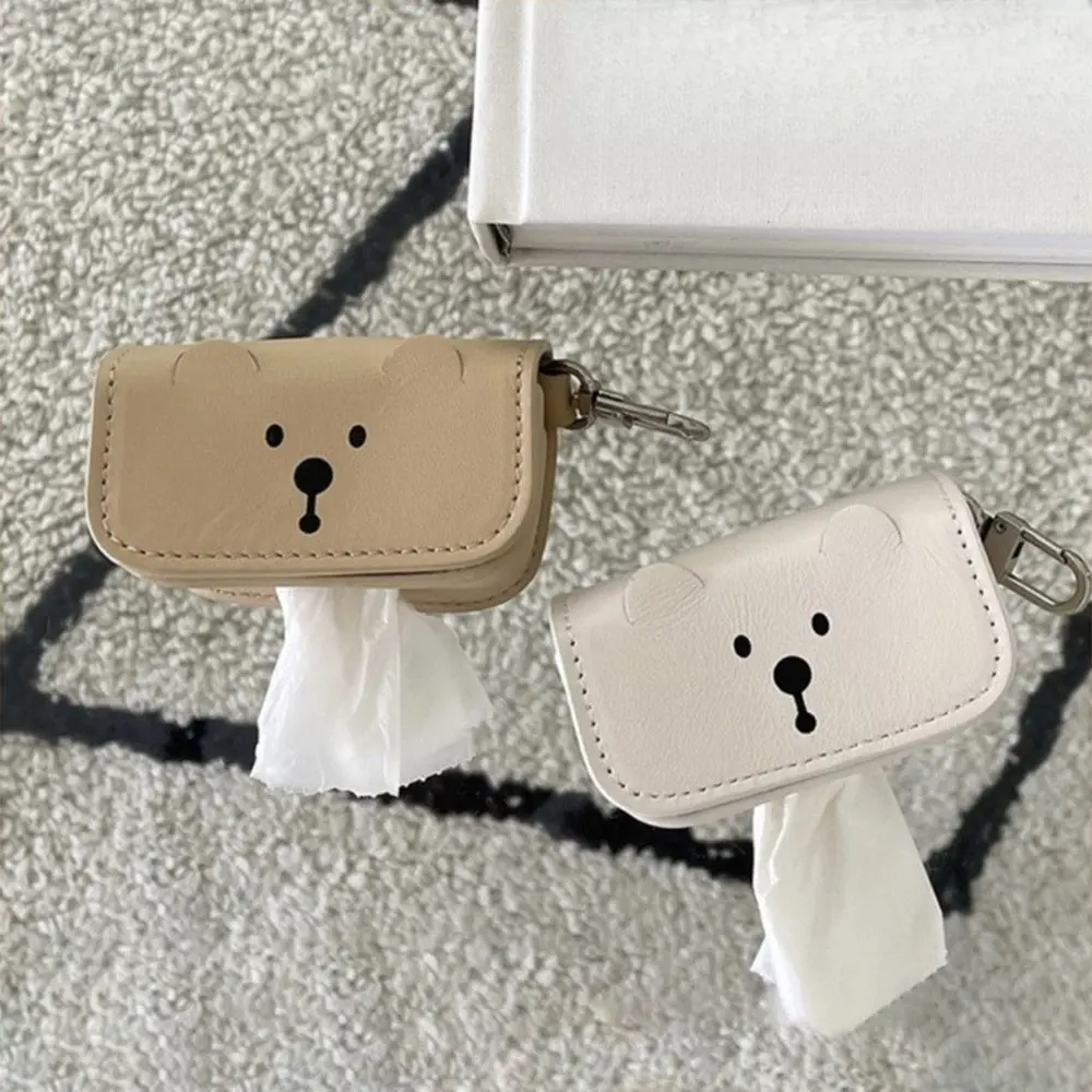 New Cute Bear Skin Dog Poop Bag Shovel Cat Poop Pet Garbage Bag Distribution Storage Device Dog Bags Dog Backpack Harness