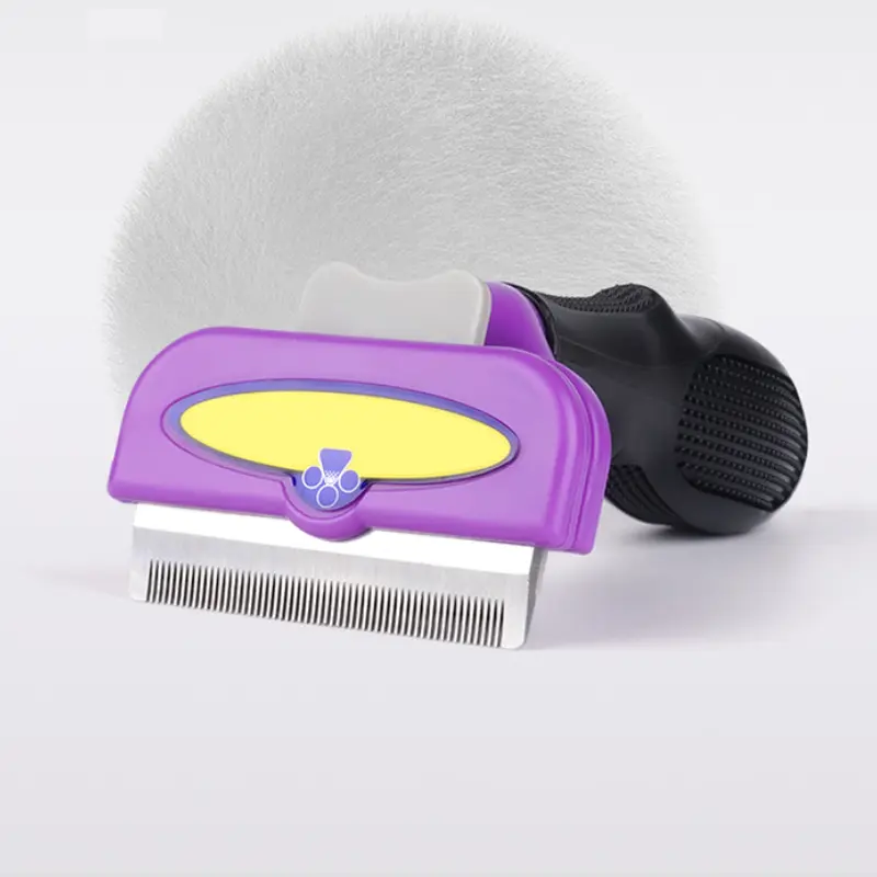Pet Comb for Cat and Dog, Hair Removal Brush, Pet Grooming Tools, Shedding Trimmer,Mini Furmines , Puppy Cleaning Supplies