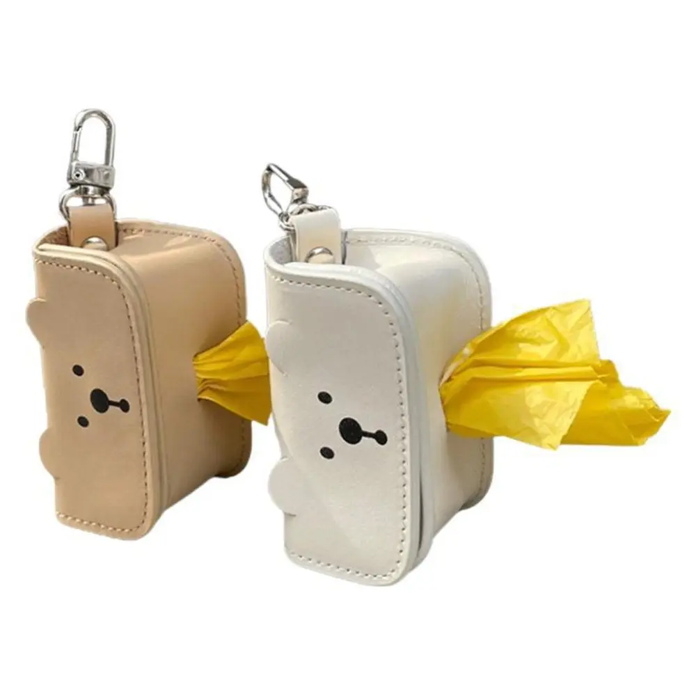 New Cute Bear Skin Dog Poop Bag Shovel Cat Poop Pet Garbage Bag Distribution Storage Device Dog Bags Dog Backpack Harness