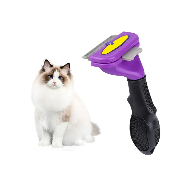 Pet Comb for Cat and Dog, Hair Removal Brush, Pet Grooming Tools, Shedding Trimmer,Mini Furmines , Puppy Cleaning Supplies
