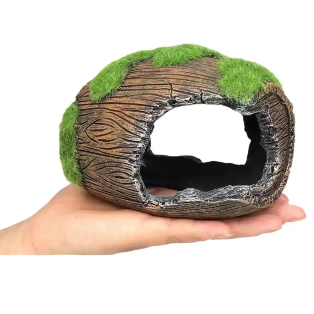 Aquarium Barrel Decoration Fish Shrimp Shelter Fish Tank Resin Barrel Ornaments Fish and Shrimp Hiding Cave Aquarium Landscaping