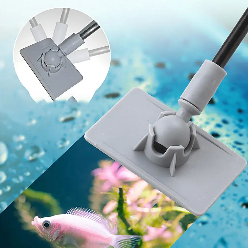 Aquarium Cleaning Tools Kit 5-in-1 Fish Tank Glass Algae Cleaner Set Fish Tanks Scraper Fishing Net Sponge Brush Accessories