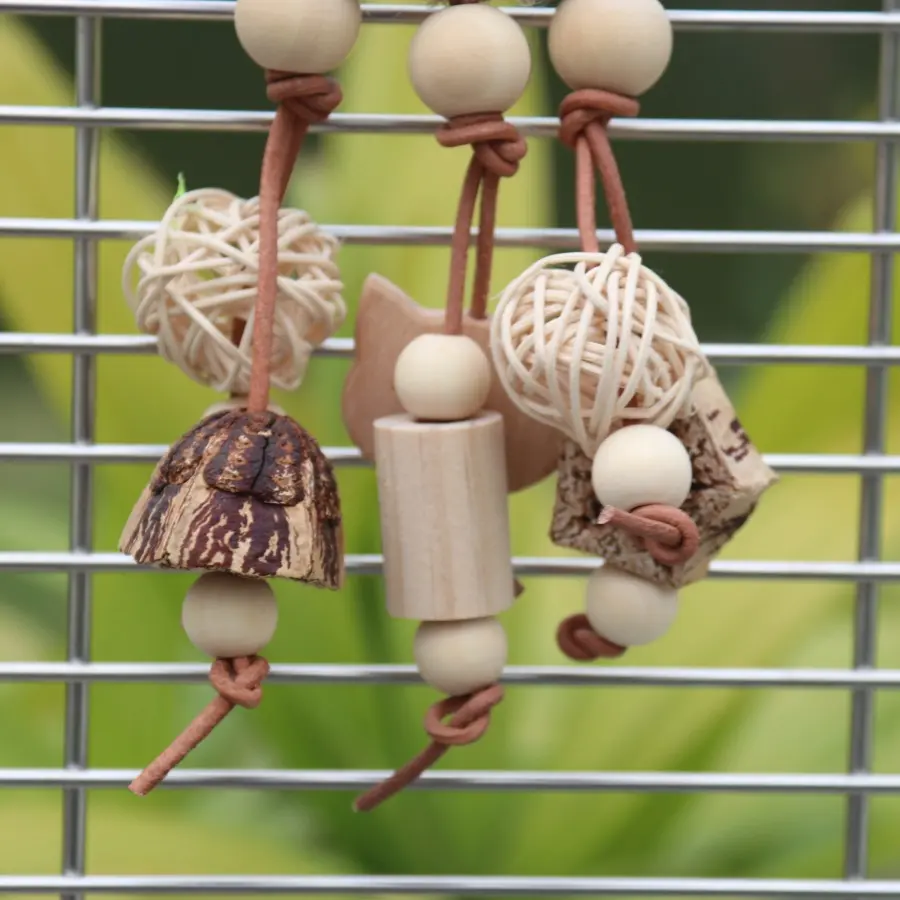 Hanging Parrot Bird Molar Toy Articles Parrot Bite Pet Bird Toy for Parrot Training Bird Swing Biting Toy