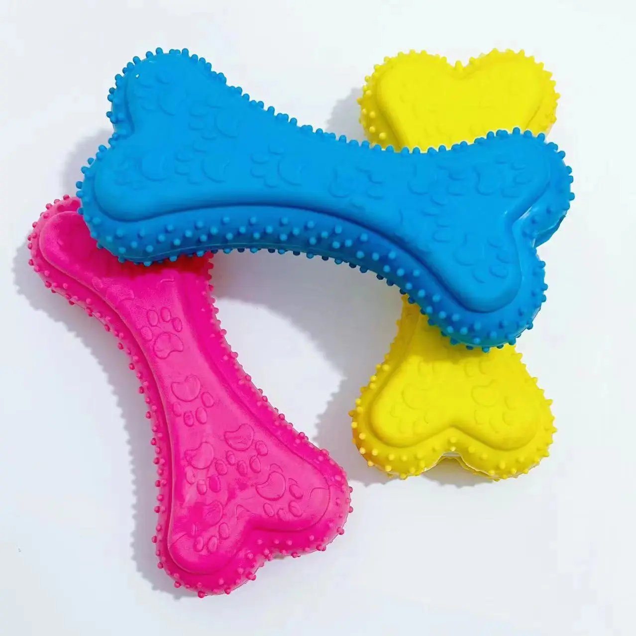 Pet Toys Rubber Resistance To Bite Dog Toy Teeth Cleaning Chew Training Toys Pet Supplies for Small Dogs Puppy Dogs