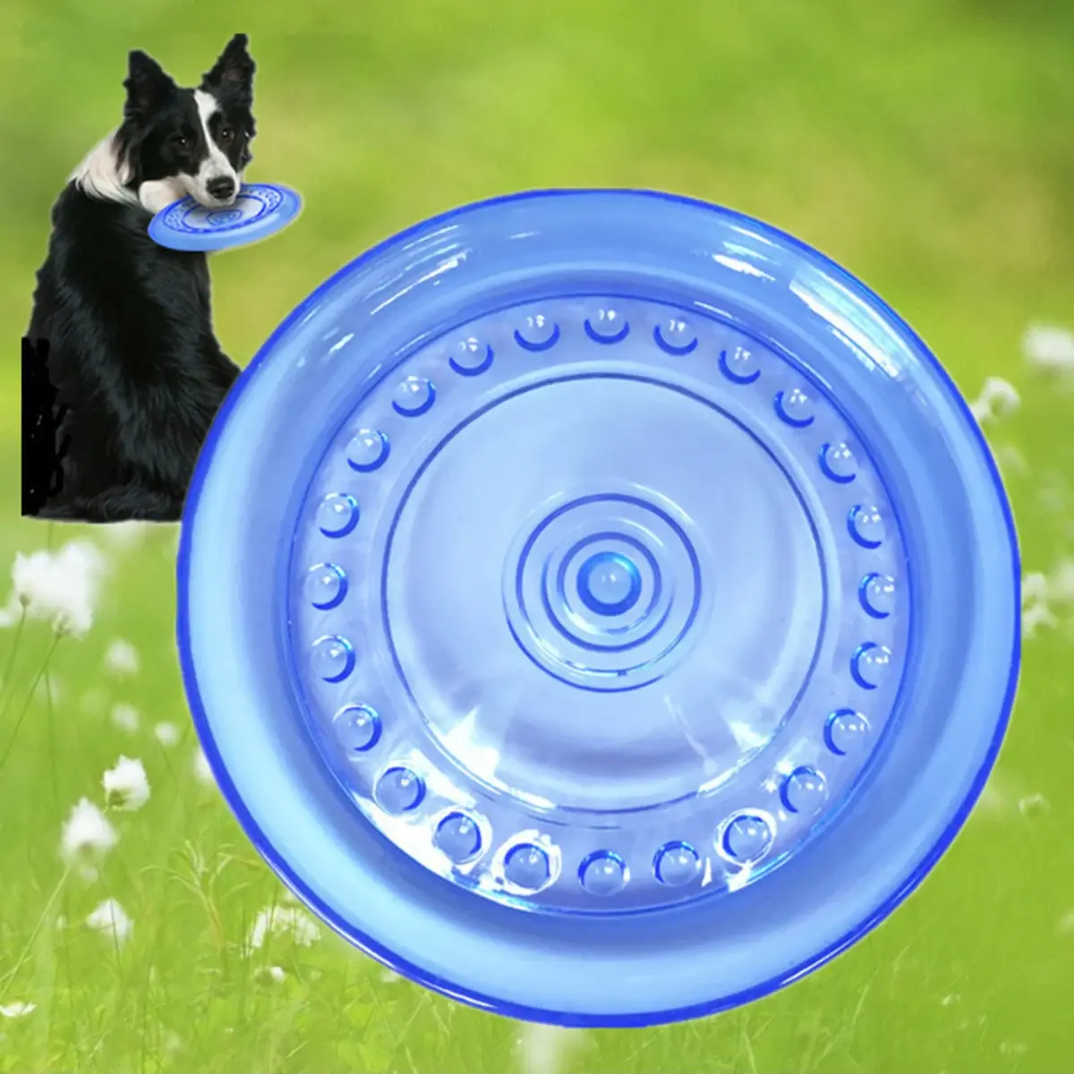 Pet Dog Flying Discs Toys Dog Outdoor Game Flying Discs Trainning Interactive Toys Dog Bite Resistant Frisbeeds Pet Supplies