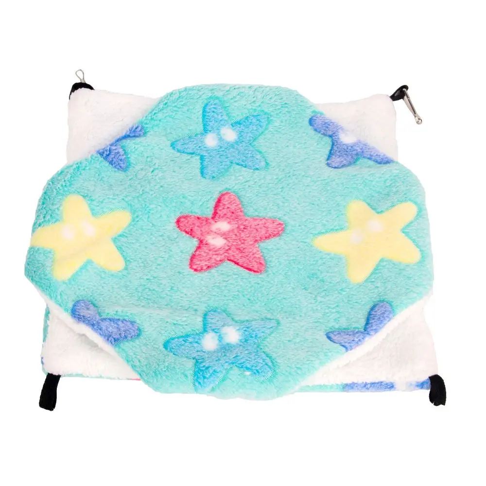 Hamster Guinea Pig Hanging Hammock Double Layer Chinchilla Warm Fleece Hanging Hammock Bed Hamster Bed Cage Accessories