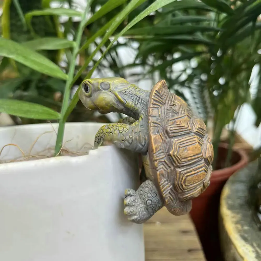 Creative Fish Tank Hanging Turtle Ornaments 3D Resin Simulated Turtle Landscaping Aquarium Decorations