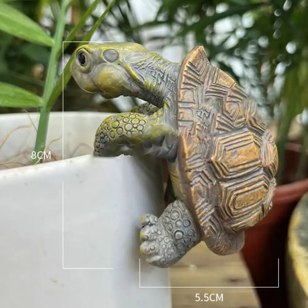 Creative Fish Tank Hanging Turtle Ornaments 3D Resin Simulated Turtle Landscaping Aquarium Decorations