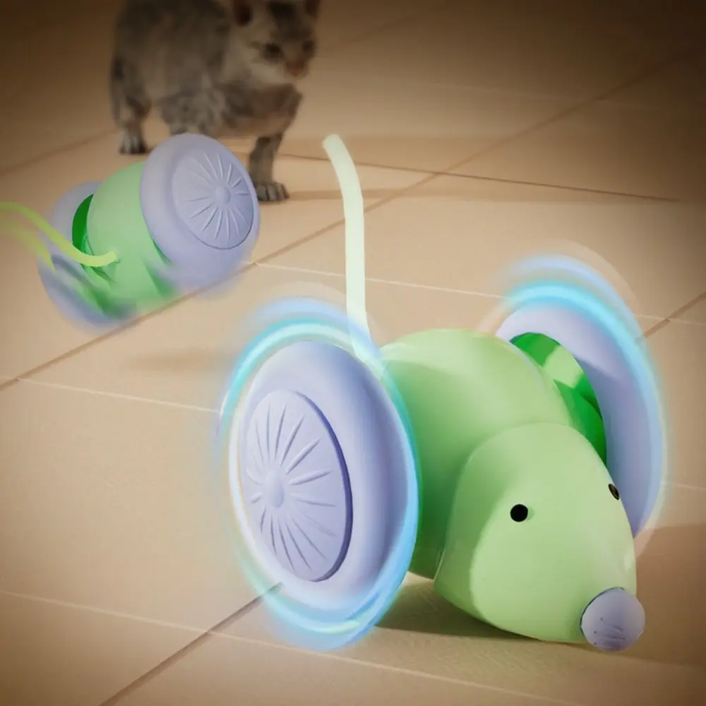 Interactive Cat Toy Automatic Teaser Electric Mouse Car Intelligent Obstacle Avoidance Pet Products Pet Toys Cat Accessories