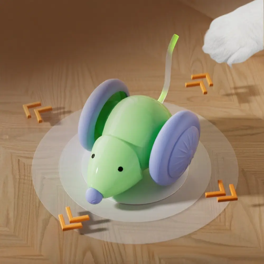 Interactive Cat Toy Automatic Teaser Electric Mouse Car Intelligent Obstacle Avoidance Pet Products Pet Toys Cat Accessories