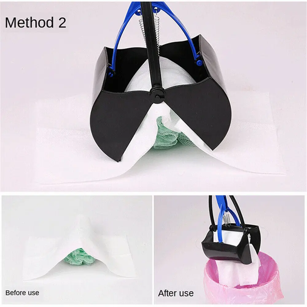 Dog Pooper Scooper Long Handle Fecal Picker Poop Grabber Foldable Excrement Collector Outdoor Cleaning Tool Pet Supplies