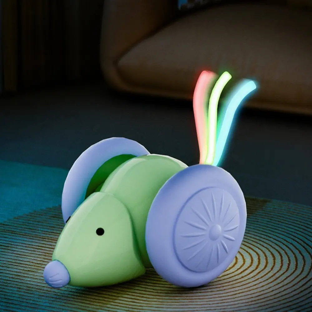 Interactive Cat Toy Automatic Teaser Electric Mouse Car Intelligent Obstacle Avoidance Pet Products Pet Toys Cat Accessories