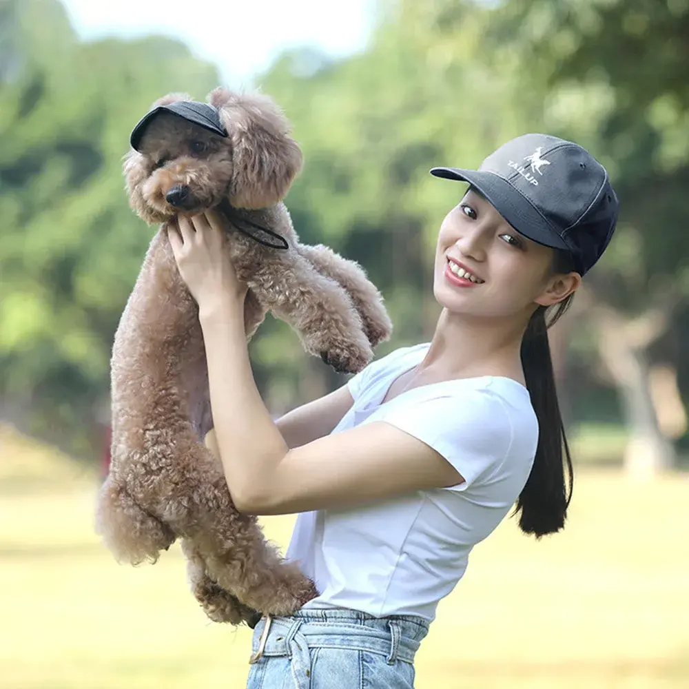 Pet Baseball Cap Summer Outdoor Dog Sun Hat for Small Large Dogs Cats Adjustable Pet Hat with Ear Holes Dog Accessories