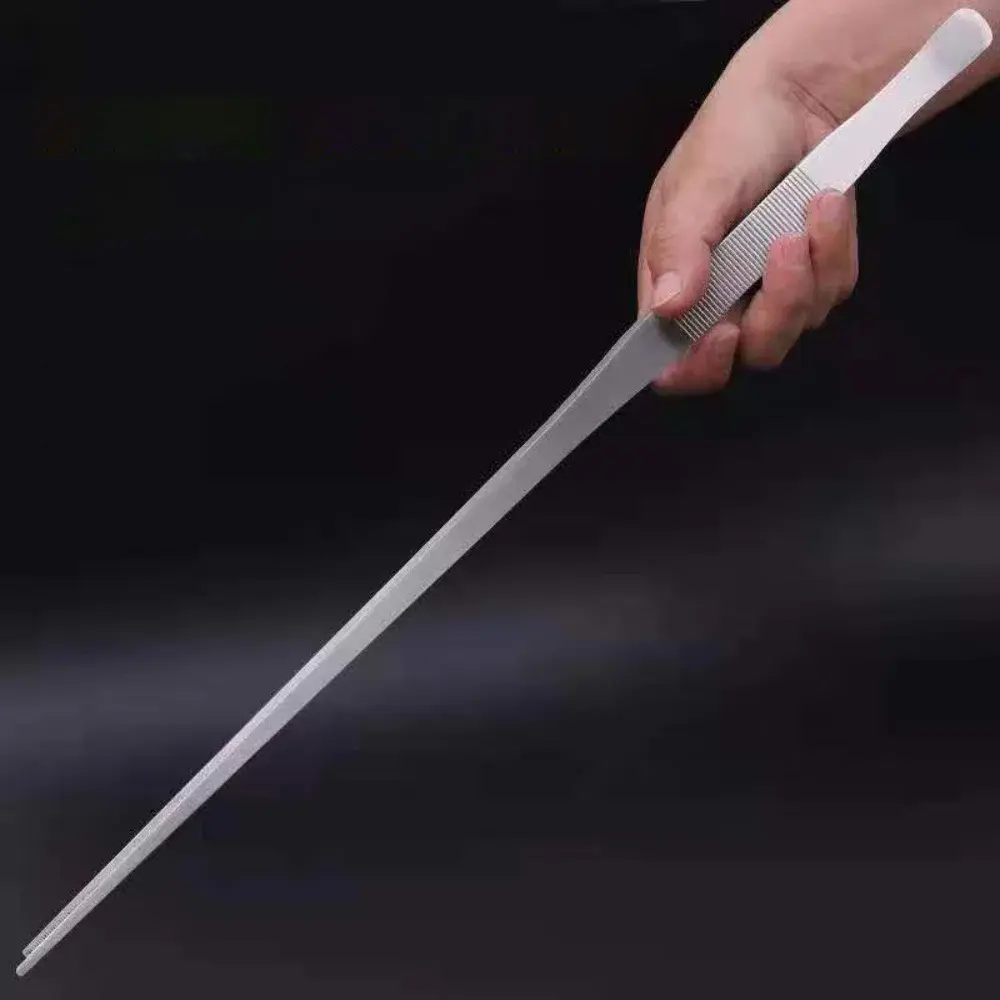 27/38/48cm Aquarium Tweezers Multifuctional Stainless Steel Elbow Tweezers Fish Tank Landscaping Tools Aquarium Feeding Tong