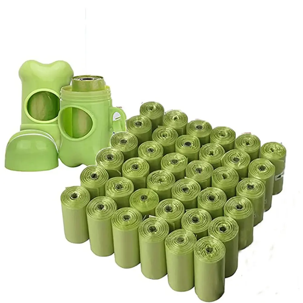 Dog Portable Poop Bag Solid Color Printed Pet Garbage Bag Clean Poop Bags Pet Poop Bag For Dogs Litter and Housewife