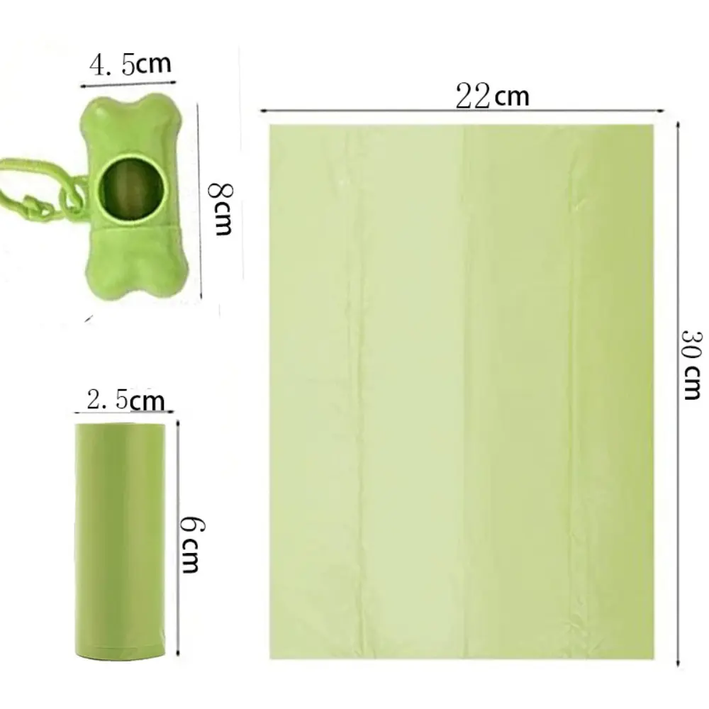 Dog Portable Poop Bag Solid Color Printed Pet Garbage Bag Clean Poop Bags Pet Poop Bag For Dogs Litter and Housewife