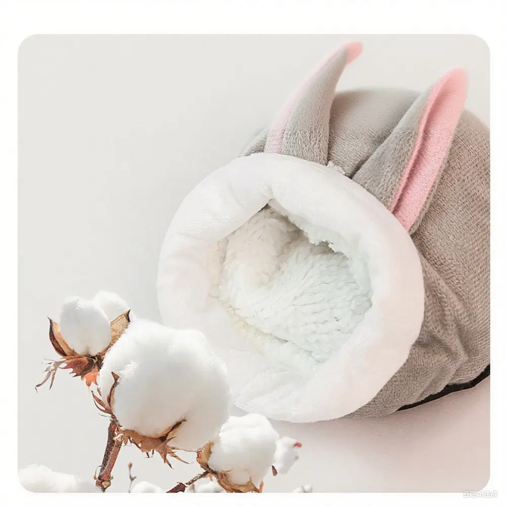 Windproof Hamster Nest Hamster House Glider Guinea Pigs Winter Warm Velvet Bed Soft Accessories For Rodents